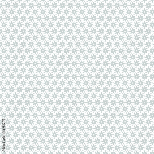 Seamless Soft Gray Ornamental Floral Pattern Background