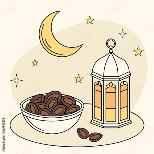 Cup of coffee with cake illustration