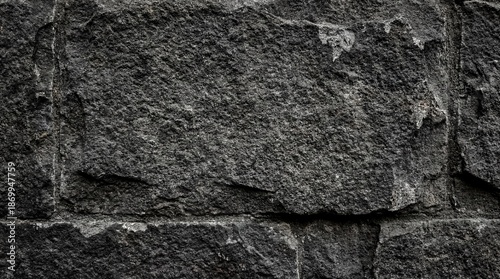 Black or dark gray rough grainy stone texture background