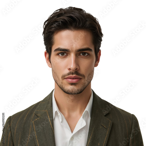 A Young Man Stands Facing the Camera