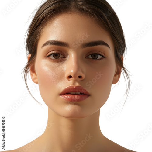 Natural Makeup Look on a Young Woman With Neutral Tones and Defined Features