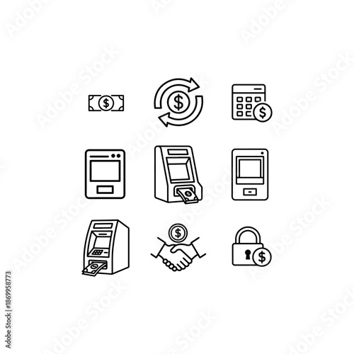 Modern payment methods and security icons
