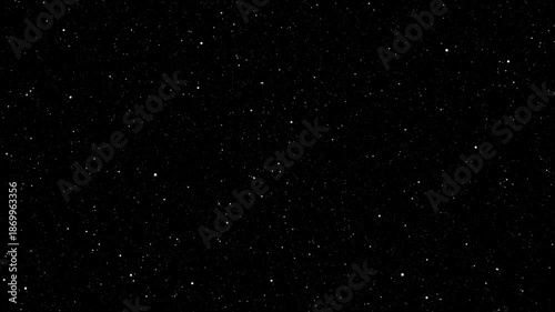 Twinkling stars seamless loop background animation on black background. 4K animated flickering starfield for night sky background, space visuals, motion graphics, and video editing.