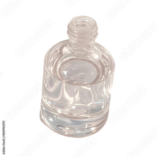 Clear Bottle Filled With Water on a Plain Surface Under Bright Light
