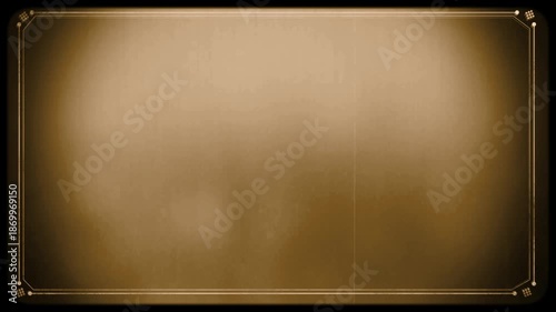 Old CRT TV Screen Effect with Rounded Corners and Sepia Color. Retro Background for Text and Titles.