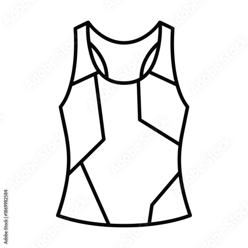 Woman sleeveless shirt fashion clothing illustration