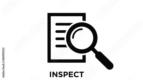 Document review with a magnifying glass detailed examination and analysis of written information