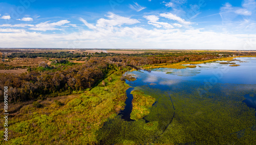 Aerial View of Lake Istokpoga, Florida on a Clear Sunny Day”