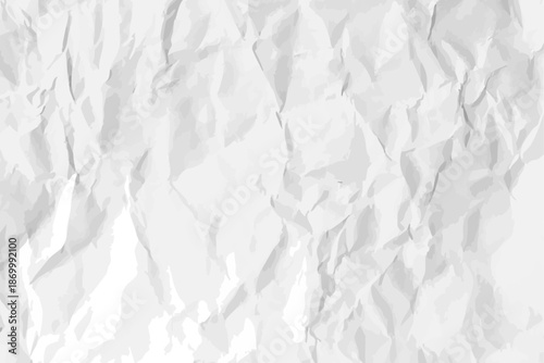 White clean crumpled paper