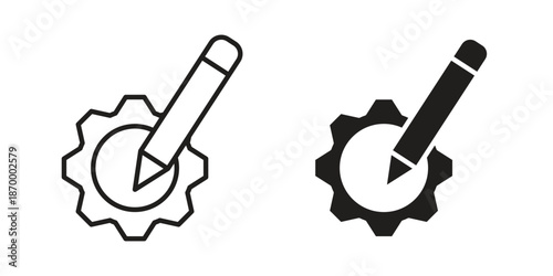 Customize icons for design. Easily editable stroke. Modern flat design.