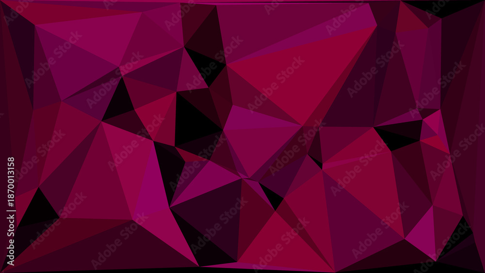 Fototapeta premium Vibrant geometric pattern with dark pink and purple triangles