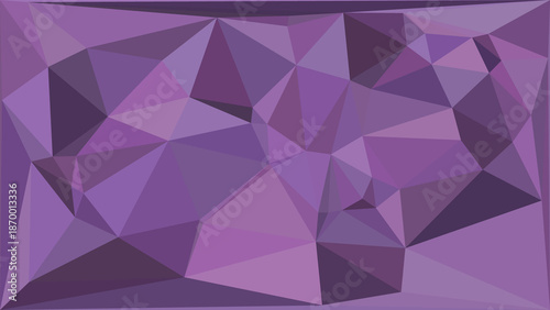 Vibrant purple geometric pattern with dynamic polygonal shapes