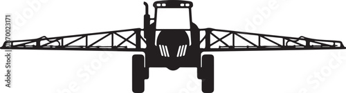 Agricultural Sprayer Silhouette Farming Equipment Icon