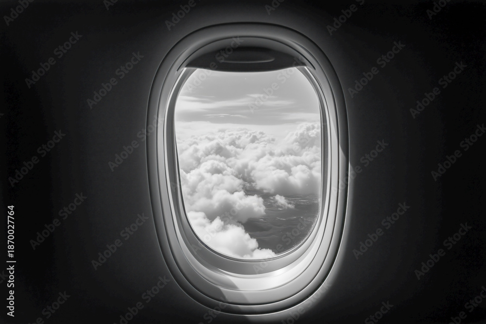 Fototapeta premium View from airplane window
