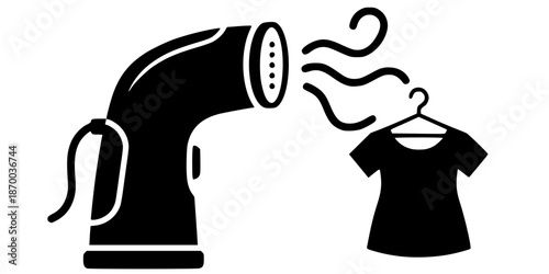 Garment Steamer Clothes Care Appliance Silhouette