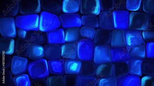 Abstract Blue Geometric Shapes Background for Modern Design