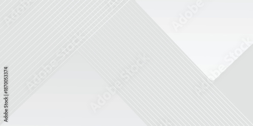 background design with diagonal line pattern in grey colour. Vector white horizontal template for business banner, formal invitation backdrop, luxury.