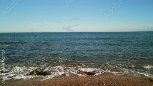 An aerial view of the beautiful Coast Almería, region of Andalucía, Spain.