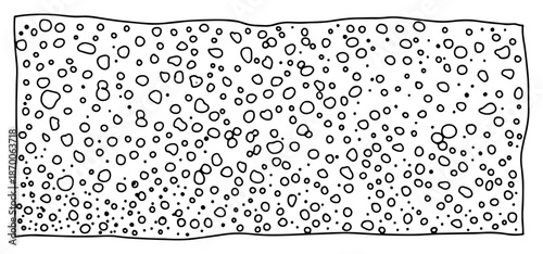 Abstract texture background featuring porous sponge holes and organic bubbles