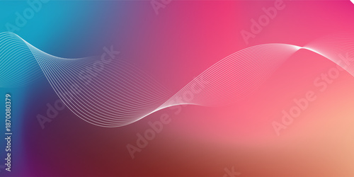 Colorfull vector with sound wave design