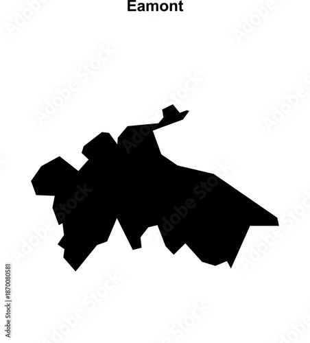 Eamont (England) blank outline map