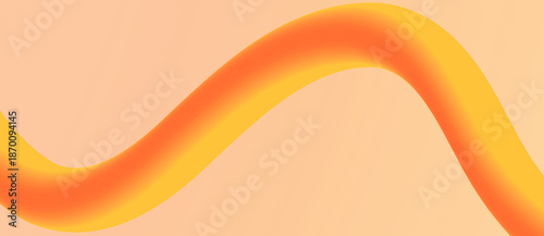 Orange Wave Peach Gradient Design