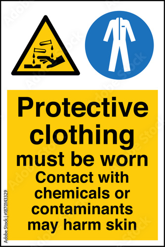 Safety sign MANDATORY Contact...