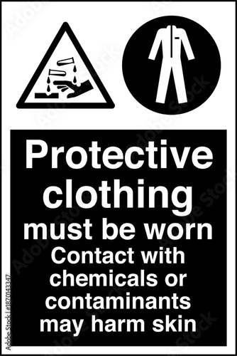 Safety sign MANDATORY Contact...