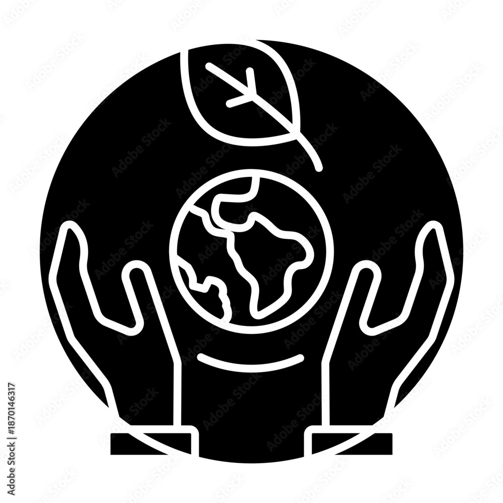 Fototapeta premium Save the planet icon