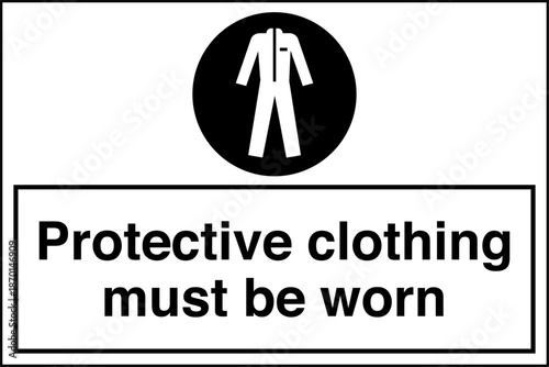 Safety sign MANDATORY protect...