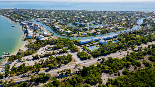 Tablou pe pânză Vacation homes on canals in sanibel island florida