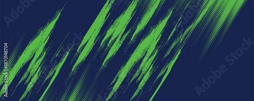 Wallpaper Mural Green sports background design with abstract modern template. Vector illustration of sports players in various activities. Torontodigital.ca