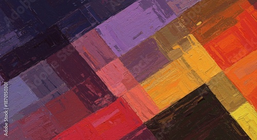 Abstract colorful geometric shapes