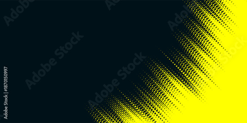 Dots halftone yellow and dark blue color pattern gradient grunge texture background. Dots pop art sport style vector illustration.