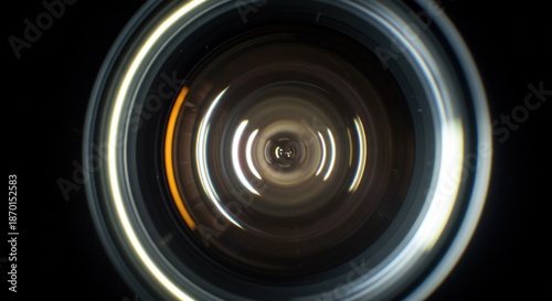 Abstract concentric rings design