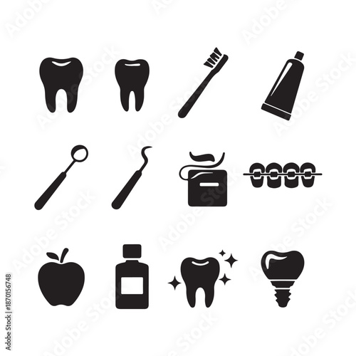 Dentistry and Oral Health Icons