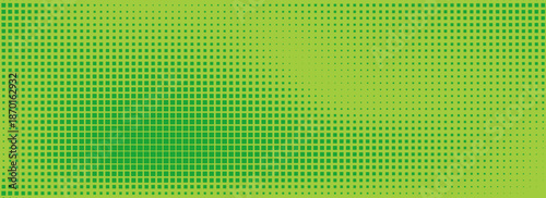 Pixel green mosaic. Monochrom abstract vector background. Retro pixilated backdrop. Cover art for a comic book or manga.Eps10
