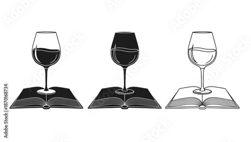 Open Books with Wine Glasses: A Symbolic Representation of Reading and Enjoyment