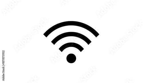 WiFi Signal Icon Isolated on White Background Vector