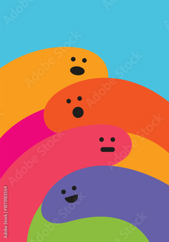 Design wall art worm unique abstract