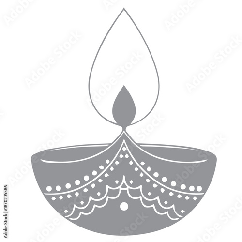 Diya icon for decoration