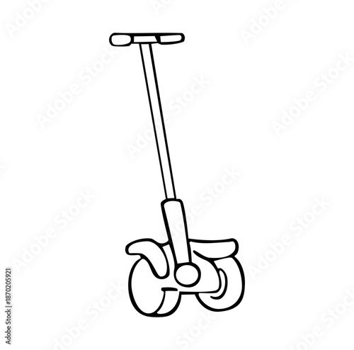  Cartoon Icon Transportation Segway Simple Digital Design