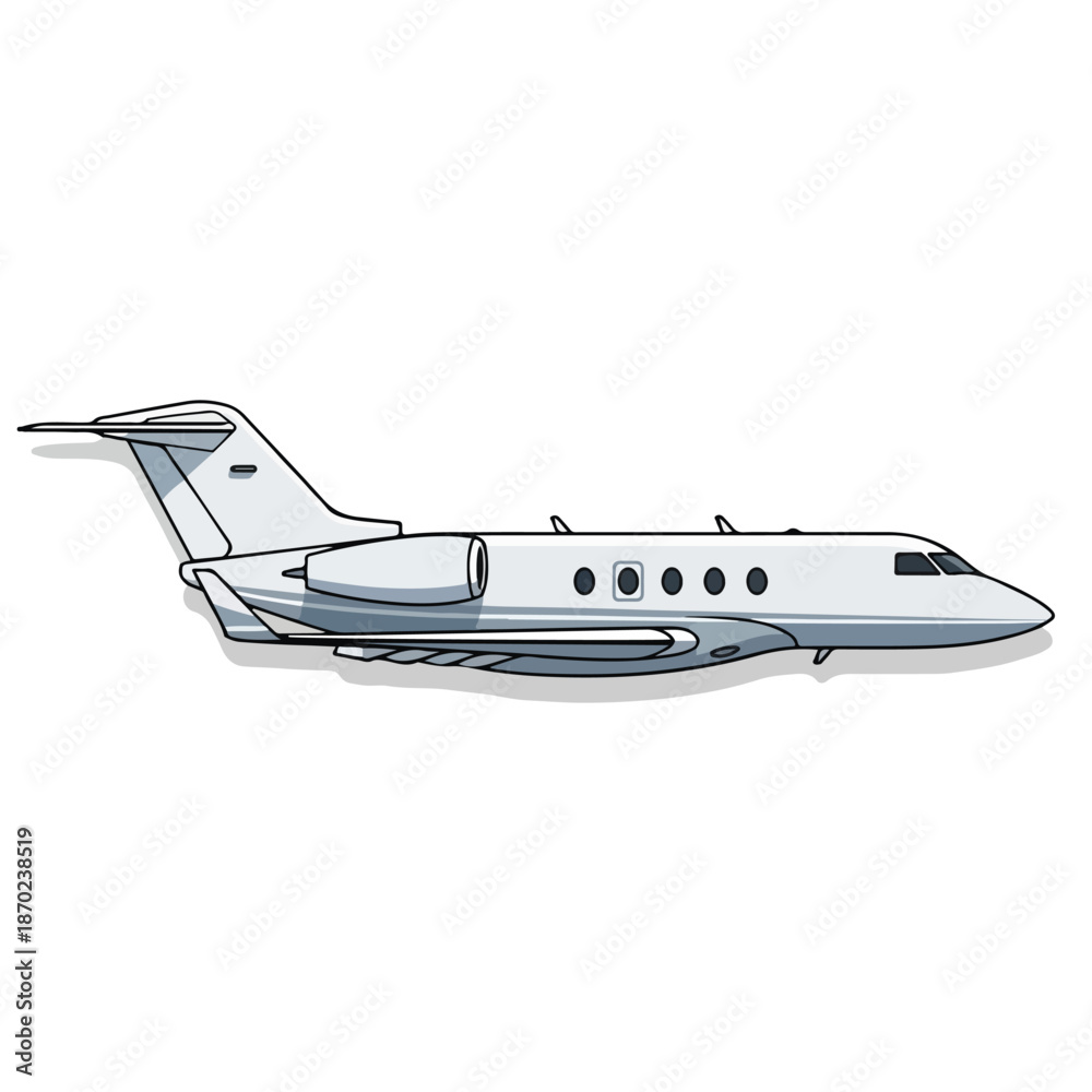 Fototapeta premium Vector illustration of aircraft transportation on white background