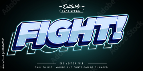 Editable text effects on fight text.