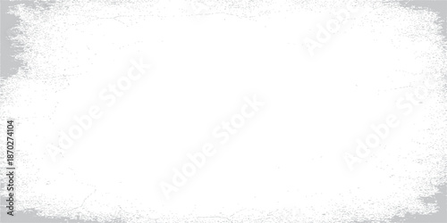 Abstract grunge winter frame with snow and floral decoration