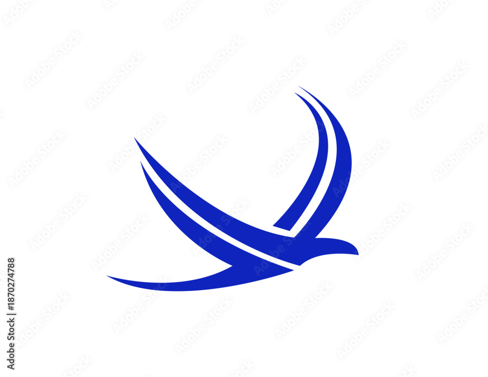 Obraz premium blue bird logo image