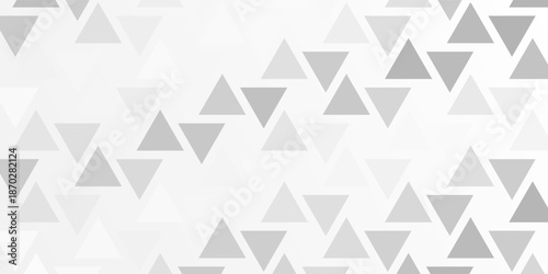 White and gray background. Geometric style. Mesh of triangles. Mosaic template for your design. Paper texture.