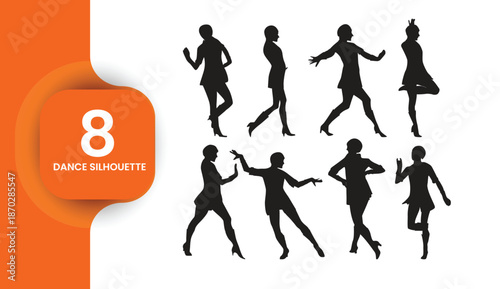 Dynamic Female Dance Silhouettes Collection