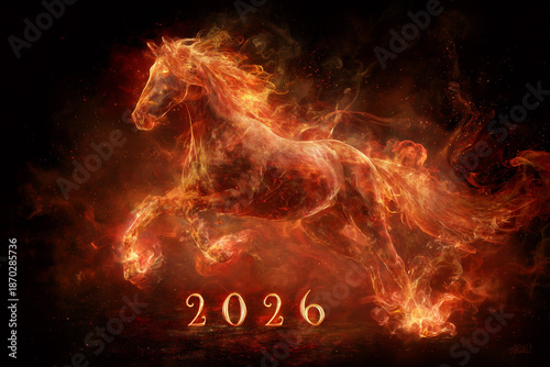 fire horse 3d