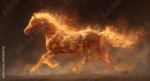 fire horse 3d